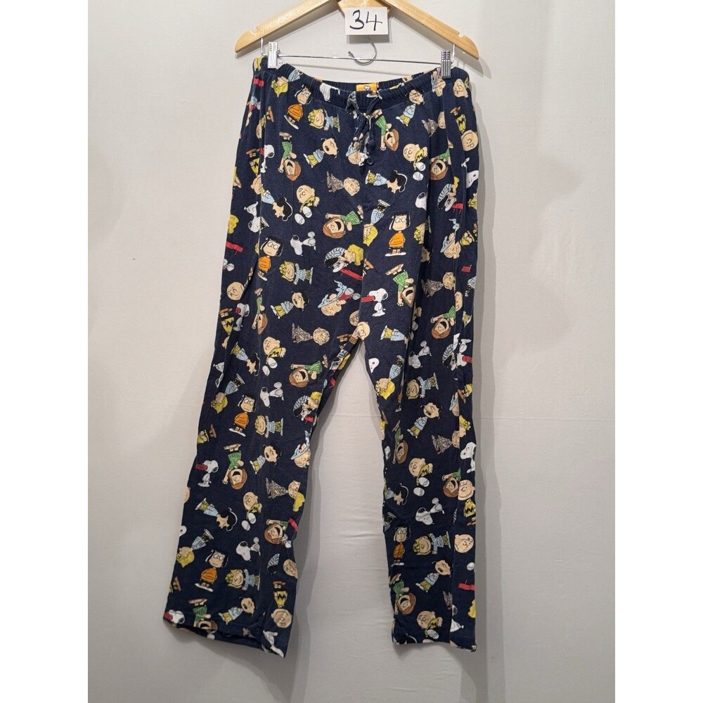 Peanuts Snoopy Charlie Brown Pajama Pants 2X 2XL Cotton Lounge Sleep Pants